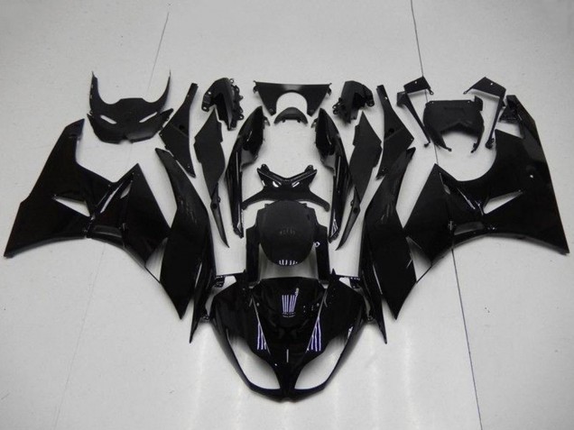 Rabatt Kawasaki ZX6R Motorrad Verkleidung 2009-2012 - Glanzendes Schwarz