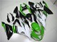 Rabatt Kawasaki ZX6R Motorrad Verkleidung 2013-2018 - Grun Weiss Glanzendes Schwarz