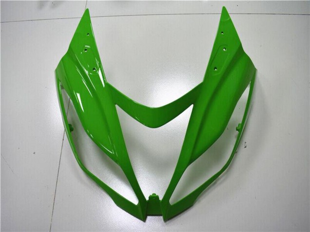 Rabatt Kawasaki ZX6R Motorrad Verkleidung 2013-2018 - Grun Weiss Glanzendes Schwarz