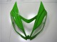 Rabatt Kawasaki ZX6R Motorrad Verkleidung 2013-2018 - Grun Weiss Glanzendes Schwarz