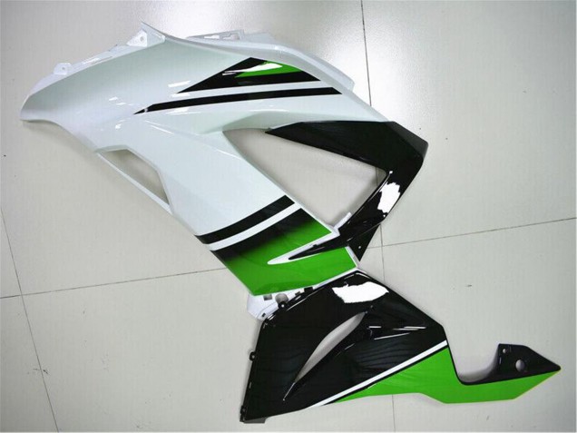Rabatt Kawasaki ZX6R Motorrad Verkleidung 2013-2018 - Grun Weiss Glanzendes Schwarz