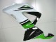 Rabatt Kawasaki ZX6R Motorrad Verkleidung 2013-2018 - Grun Weiss Glanzendes Schwarz