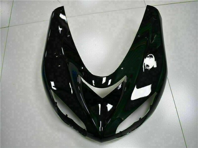 Rabatt Kawasaki ZX10R Motorrad Verkleidung Kit 2006-2007 - Glanzendes Schwarz Rot Flamme