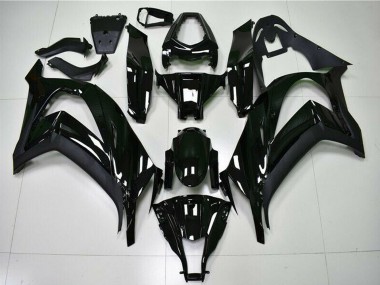 Rabatt Kawasaki ZX10R Motorrad Verkleidung 2011-2015 - Glanzendes Schwarz