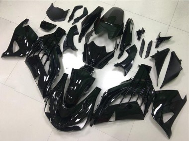 Rabatt Kawasaki ZX14R ZZR1400 Motorrad Verkleidung 2012-2024 - Glanzendes Schwarz