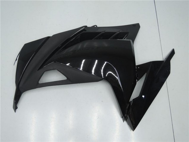 Rabatt Kawasaki Ninja 300 EX300R Motorrad Verkleidung 2013-2017 - Glanzendes Schwarz Matt Schwarz