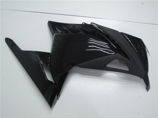 Rabatt Kawasaki Ninja 300 EX300R Motorrad Verkleidung 2013-2017 - Glanzendes Schwarz Matt Schwarz