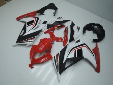 Rabatt Kawasaki Ninja 300 EX300R Motorrad Verkleidung 2013-2024 - Weiss Rot Schwarz