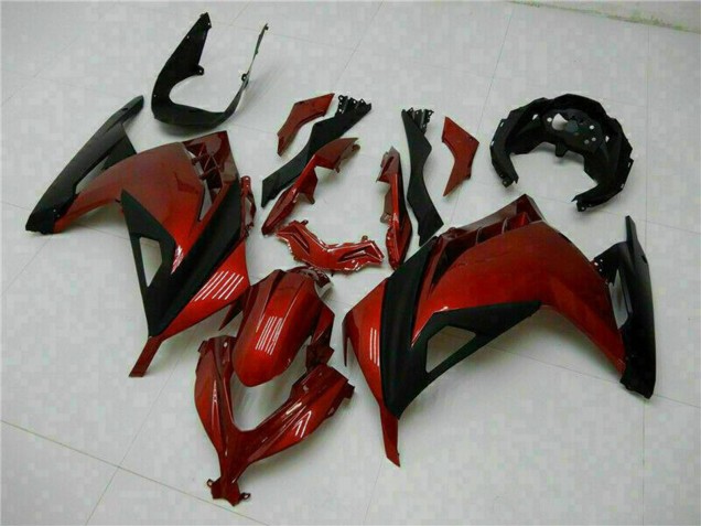 Rabatt Kawasaki Ninja 300 EX300R Motorrad Verkleidung 2013-2017 - Rot Schwarz
