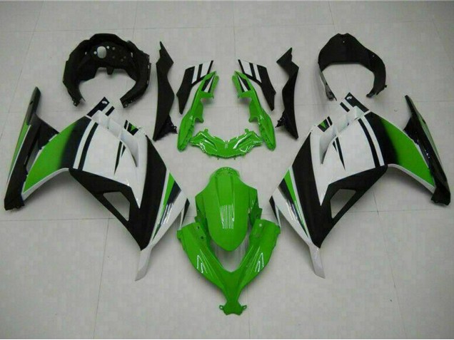 Rabatt Kawasaki Ninja 300 EX300R Motorrad Verkleidung 2013-2024 - Weiss Grun Schwarz