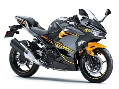 Rabatt Kawasaki EX400 Motorrad Verkleidung 2018-2024 - Schwarz Grau Orange