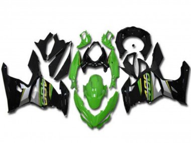 Rabatt Kawasaki EX400 Motorrad Verkleidung 2018-2024 - Grun Schwarz Grau