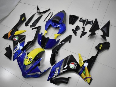 Rabatt Yamaha YZF R1 Motorrad Verkleidung 2007-2008 - Blau Gelb Schwarz Hai