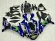 Rabatt Yamaha YZF R1 Motorrad Verkleidung 2015-2019 - Blau Silber Schwarz Grun MoviStar