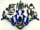 Rabatt Yamaha YZF R1 Motorrad Verkleidung 2015-2019 - Blau Silber Schwarz Grun MoviStar