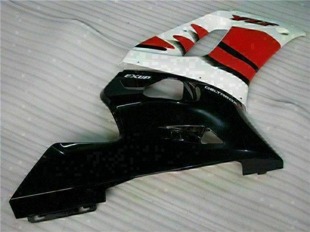 Rabatt Yamaha YZF R6 Motorrad Verkleidung 1998-2002 - Weiss Rot Glanzendes Schwarz