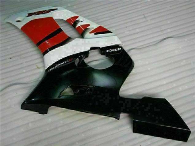 Rabatt Yamaha YZF R6 Motorrad Verkleidung 1998-2002 - Weiss Rot Glanzendes Schwarz