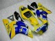 Rabatt Yamaha YZF R6 Motorrad Verkleidung 1998-2002 - Gelb Blau Weiss Kamel Motul
