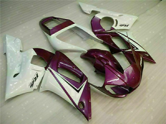 Rabatt Yamaha YZF R6 Motorrad Verkleidung 1998-2002 - Weiss Lila