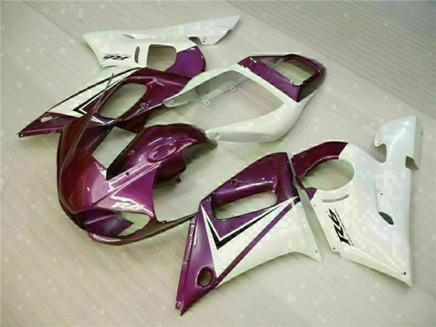 Rabatt Yamaha YZF R6 Motorrad Verkleidung 1998-2002 - Weiss Lila