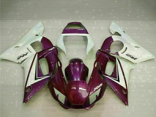 Rabatt Yamaha YZF R6 Motorrad Verkleidung 1998-2002 - Weiss Lila