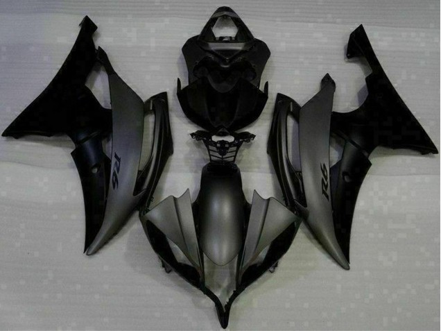 Rabatt Yamaha YZF R6 Motorrad Verkleidung 2008-2016 - Matt Schwarz