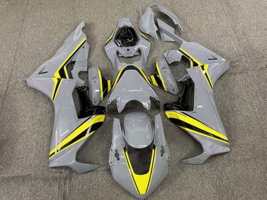 Rabatt Honda CBR1000RR Motorrad Verkleidung 2017-2023 - Nardo Grau mit Gelb Streifen