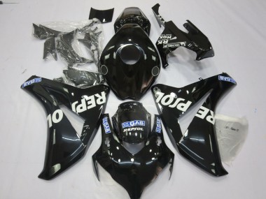 Rabatt Honda CBR1000RR Motorrad Verkleidung 2008-2011 - Glanzendes Schwarz Blau Weiss Repsol