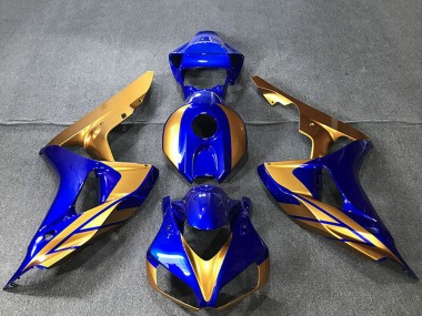 Rabatt Honda CBR1000RR Motorrad Verkleidung 2006-2007 - Gold Blau