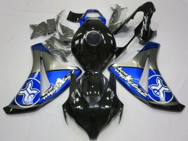 Rabatt Honda CBR1000RR Motorrad Verkleidung 2008-2011 - Blau Grau Glanzendes Schwarz