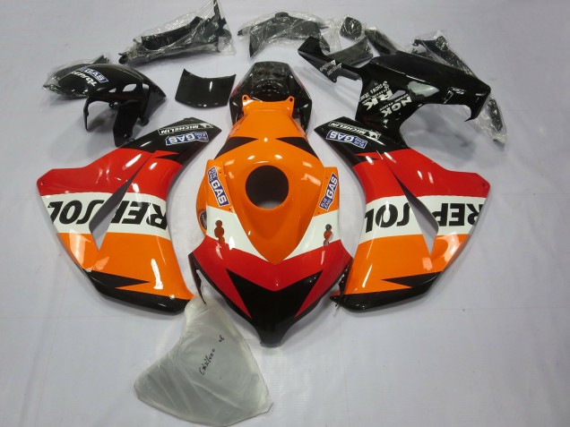 Rabatt Honda CBR1000RR Motorrad Verkleidung 2008-2011 - Orange Weiss Rot Glanzendes Schwarz Repsol