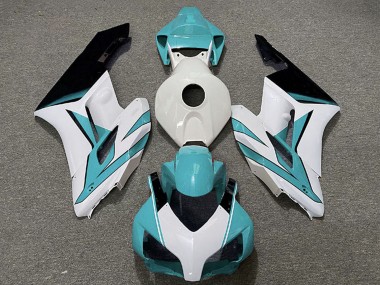 Rabatt Honda CBR1000RR Motorrad Verkleidung 2004-2005 - Weiss Cyan Blau Glanzendes Schwarz
