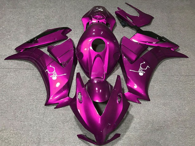 Rabatt Honda CBR1000RR Motorrad Verkleidung 2012-2016 - Dunkel Rosa Glanzendes Schwarz