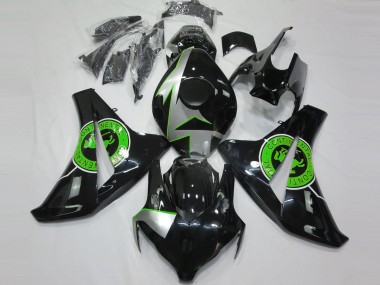 Rabatt Honda CBR1000RR Motorrad Verkleidung 2008-2011 - Silber Grun Glanzendes Schwarz