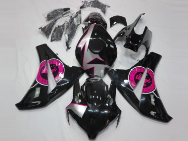 Rabatt Honda CBR1000RR Motorrad Verkleidung 2008-2011 - Silber Rosa Glanzendes Schwarz