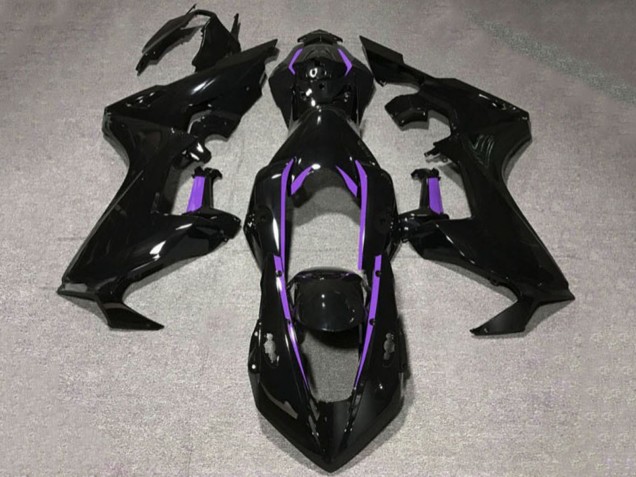 Rabatt Honda CBR1000RR Motorrad Verkleidung 2017-2023 - Glanzendes Schwarz Lila Linie
