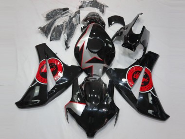 Rabatt Honda CBR1000RR Motorrad Verkleidung 2008-2011 - Silber Rot Glanzendes Schwarz