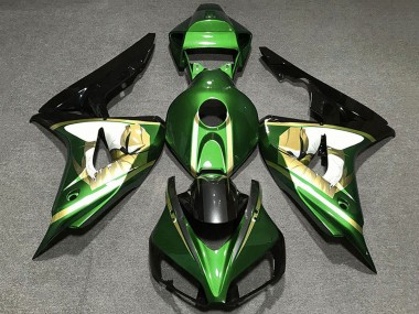 Rabatt Honda CBR1000RR Motorrad Verkleidung 2006-2007 - Grun Weiss Gold Glanzendes Schwarz
