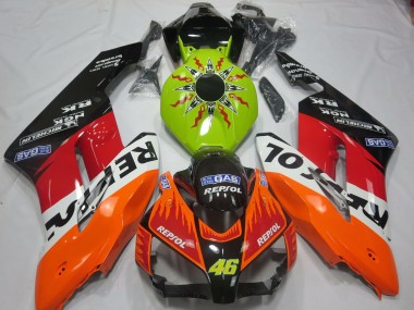Rabatt Honda CBR1000RR Motorrad Verkleidung 2004-2005 - Limetten Grun Orange Weiss Rot Glanzendes Schwarz Rossi Repsol