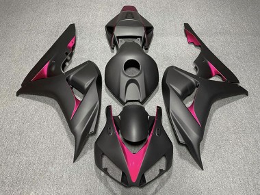 Rabatt Honda CBR1000RR Motorrad Verkleidung 2006-2007 - Matt Schwarz Rosa