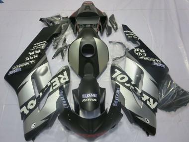 Rabatt Honda CBR1000RR Motorrad Verkleidung 2004-2005 - Silber Grau Matt Schwarz Repsol