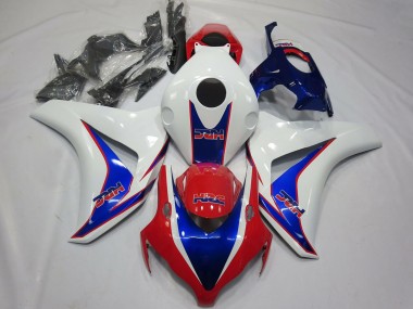 Rabatt Honda CBR1000RR Motorrad Verkleidung 2008-2011 - Weiss Blau Rot HRC OEM Stil