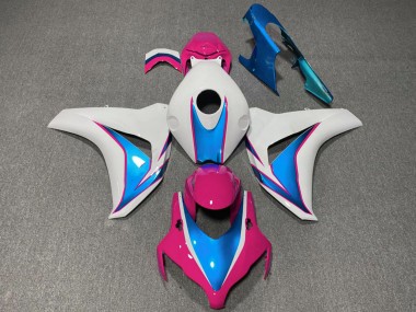 Rabatt Honda CBR1000RR Motorrad Verkleidung 2008-2011 - Weiss Blau Rosa