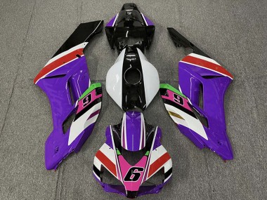 Rabatt Honda CBR1000RR Motorrad Verkleidung 2004-2005 - Lila Weiss Rot Rosa Glanzendes Schwarz 6