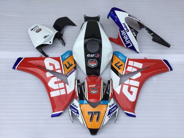 Rabatt Honda CBR1000RR Motorrad Verkleidung 2008-2011 - Weiss Rot Blau Orange Schwarz Elf Givi 77