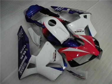 Rabatt Honda CBR600RR Motorrad Verkleidung 2003-2004 - Weiss Rot Blau