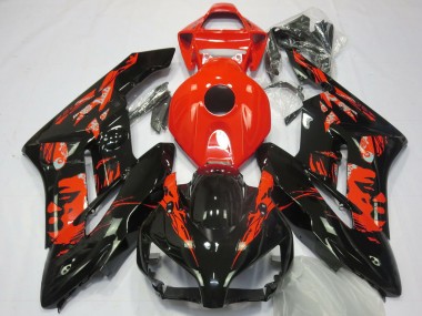 Rabatt Honda CBR1000RR Motorrad Verkleidung 2004-2005 - Rot Glanzendes Schwarz Le Mis