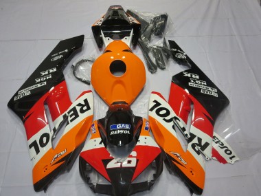 Rabatt Honda CBR1000RR Motorrad Verkleidung 2004-2005 - Orange Weiss Rot Glanzendes Schwarz Repsol 26