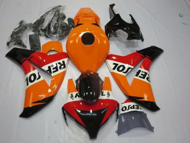 Rabatt Honda CBR1000RR Motorrad Verkleidung 2008-2011 - Orange Weiss Rot Glanzendes Schwarz Repsol