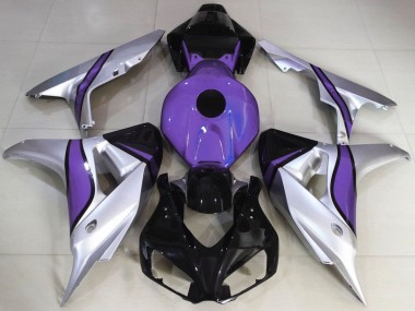 Rabatt Honda CBR1000RR Motorrad Verkleidung 2006-2007 - Silber Lila Glanzendes Schwarz
